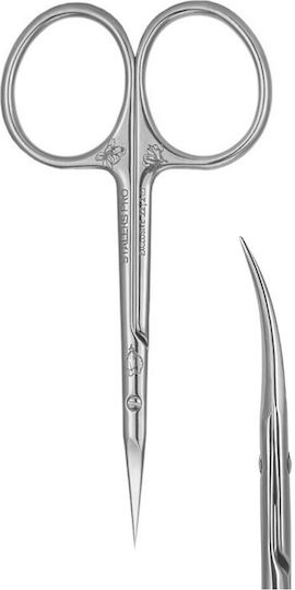 Staleks Nail Scissors Pro Stainless with Curved Tip Cuticles Silver 1 Piece