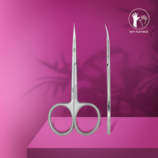 Staleks Nail Scissors Stainless with Curved Tip Cuticles Silver SE-13/3 1 Piece