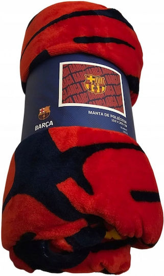 F.C. Barcelona Kinderdecke Marineblau 200x150cm