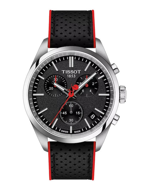 Tissot Pr 100 Herrenuhr Chronograph Batterie mit Silber Metallarmband Tissot Pr 100 Herrenuhr Chronograph Batterie mit Silber Metallarmband