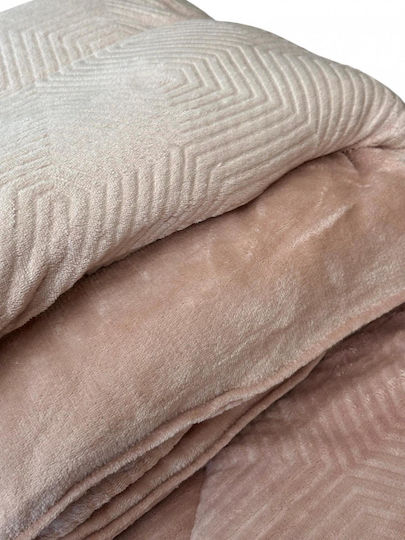 Linea Home Lineo Home Steppdecke Einzel 160x240cm Minos Rosa