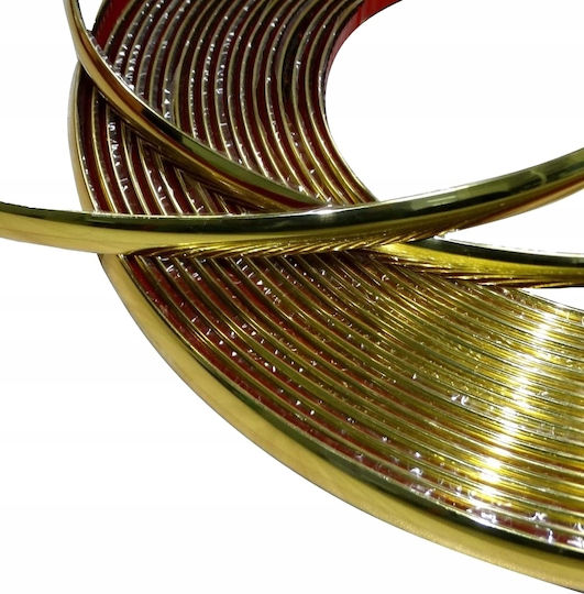 Bandă Aurie Gold 50mm Crom Autocolant Decorativ Pentru Ornamente