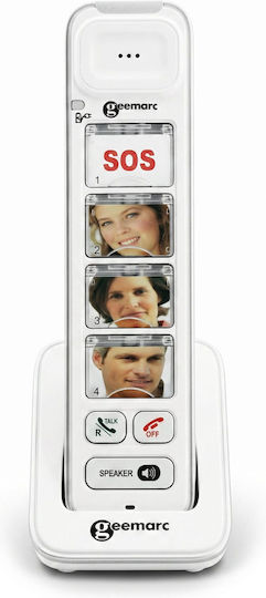 Geemarc Extra Handset Geemarc Amplidect 295 4 Photo Keys Sos Button White