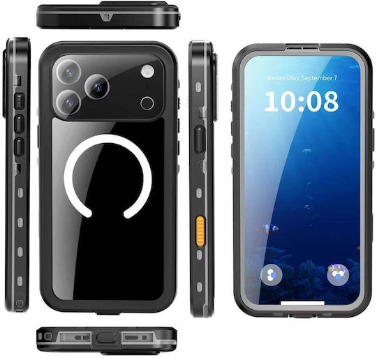 Shellbox Wasserdichte Ip68 Handyhülle Für iPhone 18 Pro Max / 17 Pro Max Schwarz