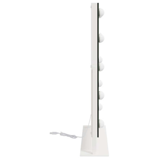 vidaXL Makeup Mirror Tabletop with Light 44x53cm White