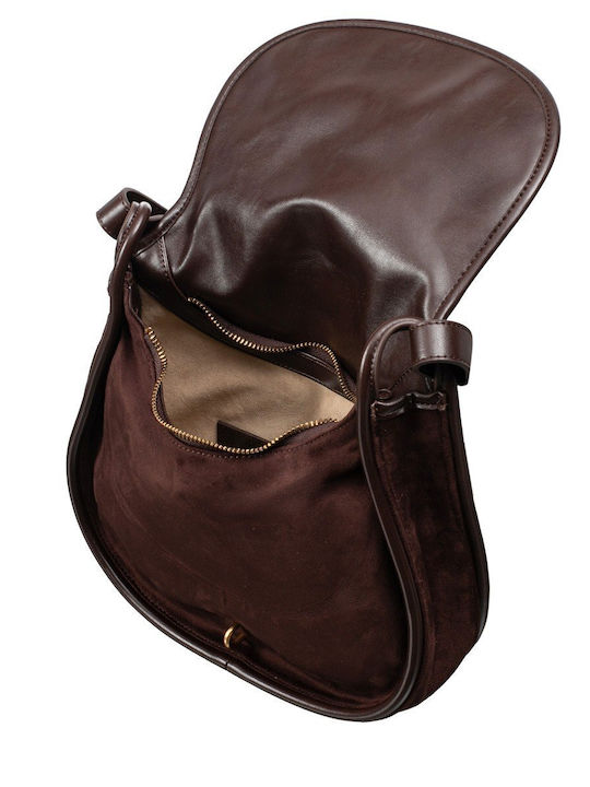 Damentasche Schulter Handtasche Wildleder Braune 5S407-3-Schokolade
