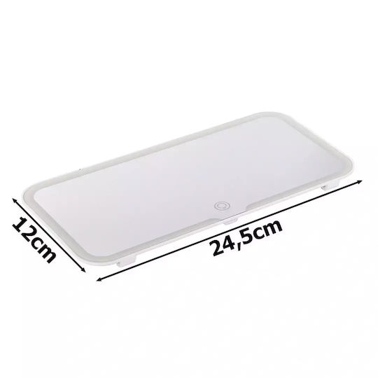 Wiederaufladbarer LED-Touch-Autospiegel 24,5 x 12 cm Verk Group 5907451345719