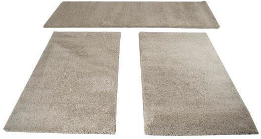 To megalo pazari Schlafzimmer-Teppichsets Zottelig Beige TMP-4792 3Stücke