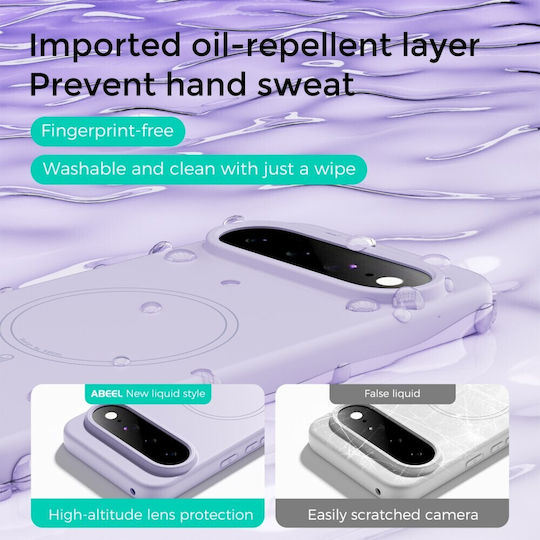 Abeel Liquid Silicone Силиконов Калъф Съвместим с Magsafe Бежов Google Pixel 11 5g/11 Pro 5g
