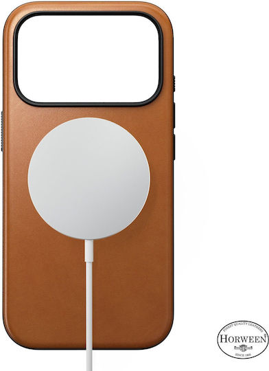 Nomad Модерен кожен калъф Saddle Horween iPhone 18 Pro/17 Pro 114755118r8r
