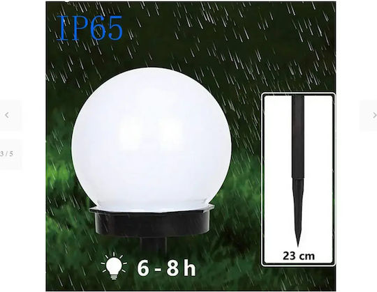 Verk Group Set 4 Aufgespießte Solarleuchten Bälle mit Bewegungssensor und Fotowiderstand IP65