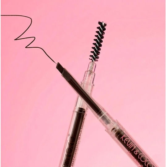 Kevin&Coco 2in1 Μολύβι για Φρύδια Black Brown