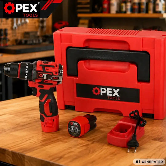 Opex Tools OPX28036 Mașină de Găurit Cu Percuție Cu Baterie Brushless 16.8V 2x1.5Ah