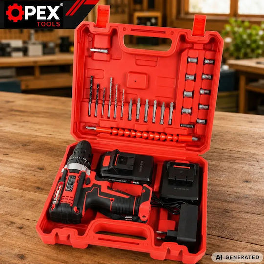 Opex Tools OPX28033 Ударен Акумулаторен Дрел-Винтоверт 21V 2x1.5Ah
