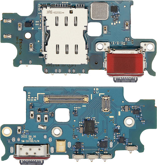 Ladestellenplatine Simkartenleser Samsung Galaxy S23 Plus 5G S916U US-Version Premium