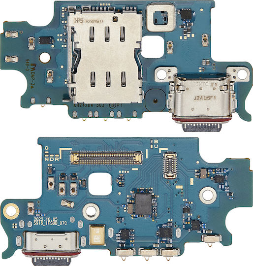 Charging Port Board Sim Card Reader Samsung Galaxy S23 Plus 5g S916b International Version Premium