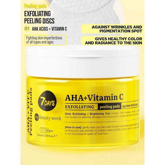 7days Șervețele Peeling pentru față 50 bucăți