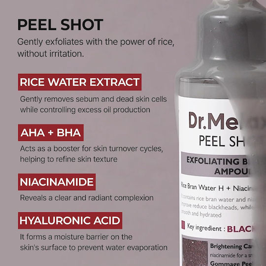 Dr. Melaxin Peel Shot Exfoliating Black Rice Serum for Face Peeling 80ml