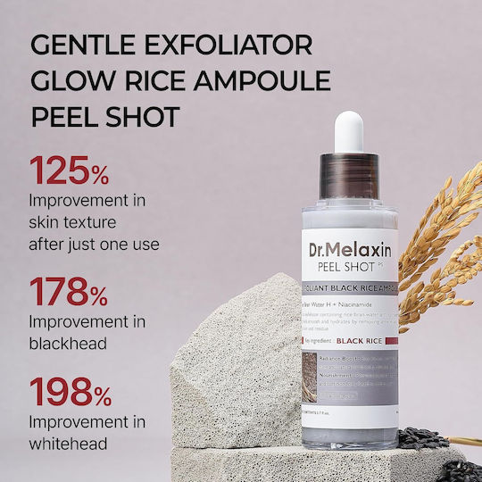 Dr. Melaxin Peel Shot Exfoliating Black Rice Serum for Face Peeling 80ml