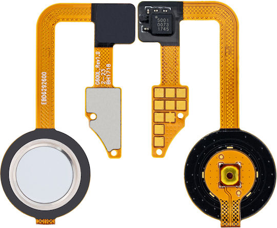 Fingerprint Home Button Sensor & Power Sensor Flex Cable Lg G6 Mystic White