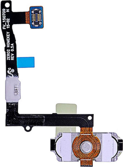 Home Button Flex Cable Samsung Galaxy S6 Edge Plus White Pearl
