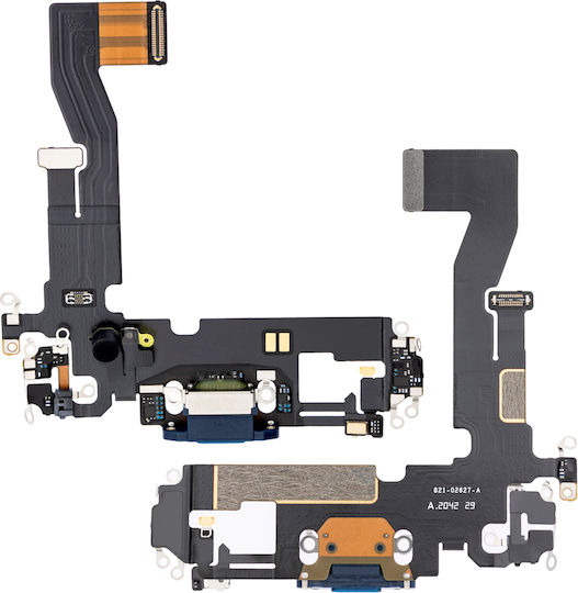 Cablu Flex Port de Încărcare Iphone 12 Pro Premium Albastru Pacific