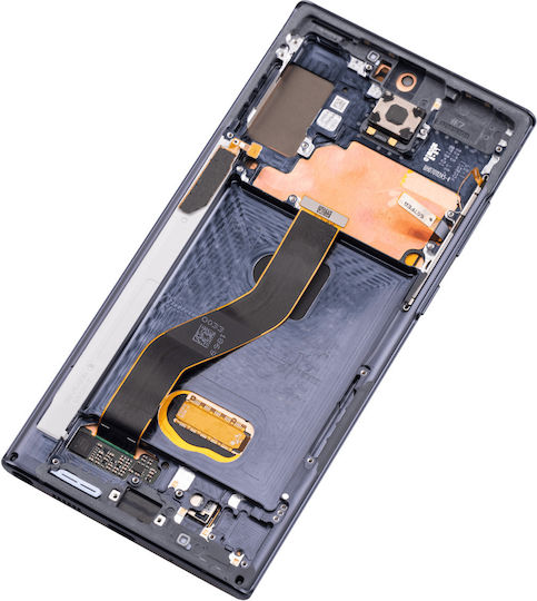 OLED Ersatzbildschirm mit Rahmen Samsung Galaxy Note 10+ 5G Aftermarket Plus Aura Schwarz