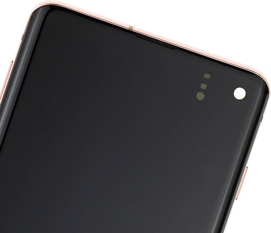 OLED модул с рамка Samsung Galaxy S10 Service Pack фламинго розов