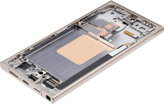 Oled Assembly Frame Samsung Galaxy S24 Ultra Us & International Version Aftermarket Plus 120hz Titanium Yellow