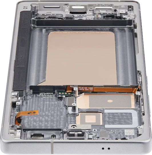 OLED модул с рамка Samsung Galaxy S25 Ultra 5G US & International Service Pack Титаниево бяло сребро