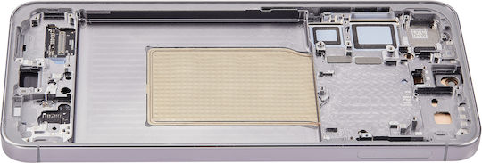 OLED Ersatzbildschirmrahmen Samsung Galaxy S25 Plus 5G US & International Version Aftermarket Plus 120Hz Silber Shadow