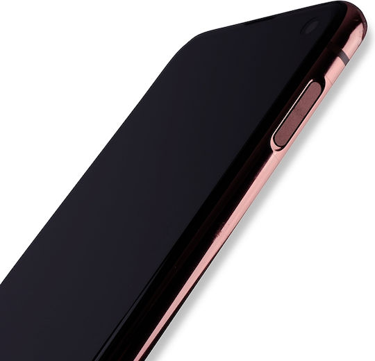 OLED Ersatzbildschirm für Samsung Galaxy S10e mit Rahmen Flamingo Rosa
