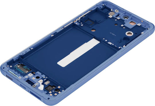 OLED Ersatzbildschirm für Mobiltelefone mit Rahmen Samsung Galaxy S21 FE 5G US & Internationale Version Nachbau Plus 120Hz Blau