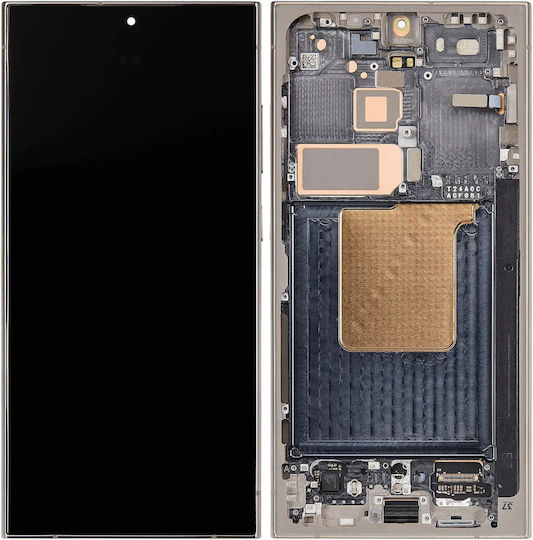 OLED Ersatzbildschirmrahmen Samsung Galaxy S24 Ultra Us & Internationale Version Aftermarket Plus Titan-Grau