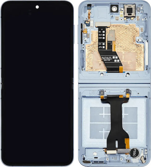 Innen-OLED-Baugruppe Rahmen Samsung Galaxy Z Flip 6 5G US & International Aftermarket Blau