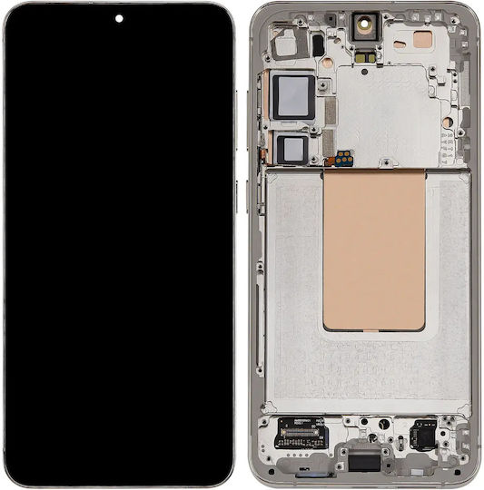 Oled Ersatzbildschirm Mit Rahmen Samsung Galaxy S24 Plus 5g US & International Version Aftermarket Plus 120hz Bernstein Gelbe