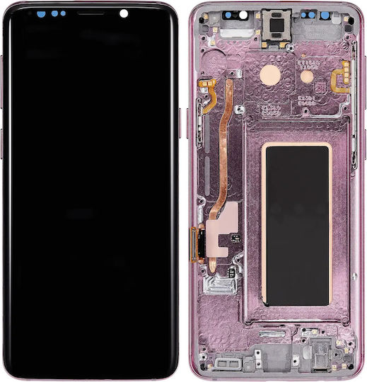 OLED сглобка рамка Samsung Galaxy S9 aftermarket plus лилав пурпурен