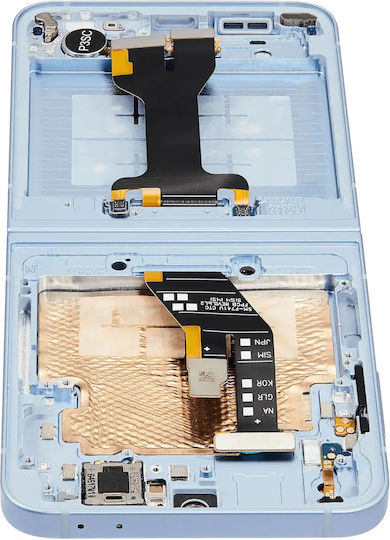 Innen-OLED-Baugruppe Rahmen Samsung Galaxy Z Flip 6 5G US & International Aftermarket Blau