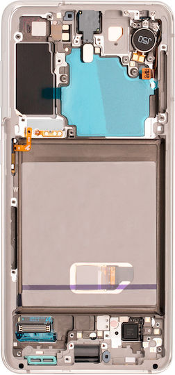 Oled Montage Rahmen Samsung Galaxy S21 5G Service Pack Phantom Weiß