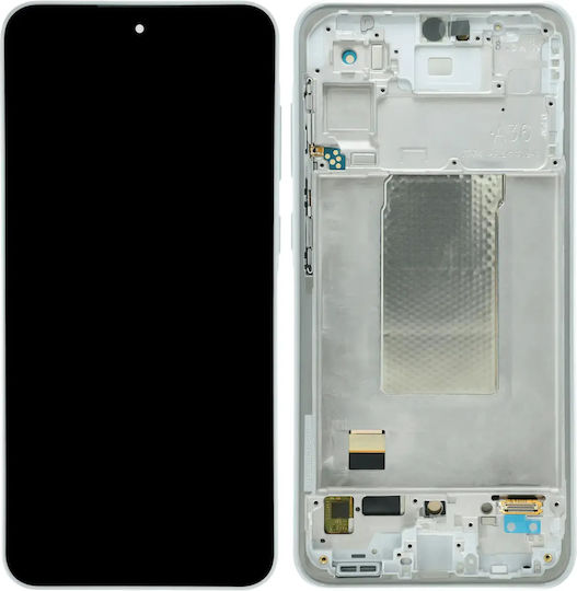 Oled Asamblare Cu Ramă Samsung Galaxy A36 5G A366 2025 Aftermarket Plus Alb