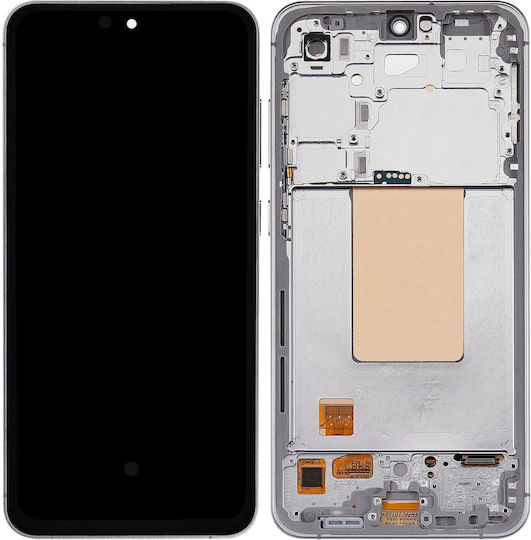 OLED комплект с рамка Samsung Galaxy S24 Fe 5g US и международна версия 6.62" aftermarket plus сив