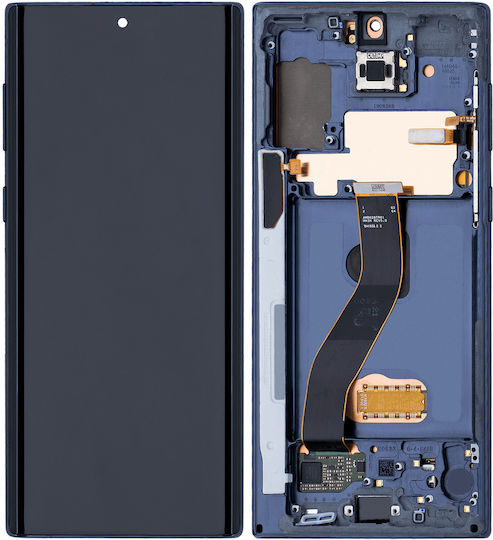 Oled Assembly Frame Samsung Galaxy Note 10 Aftermarket Plus Aura Glow Silver
