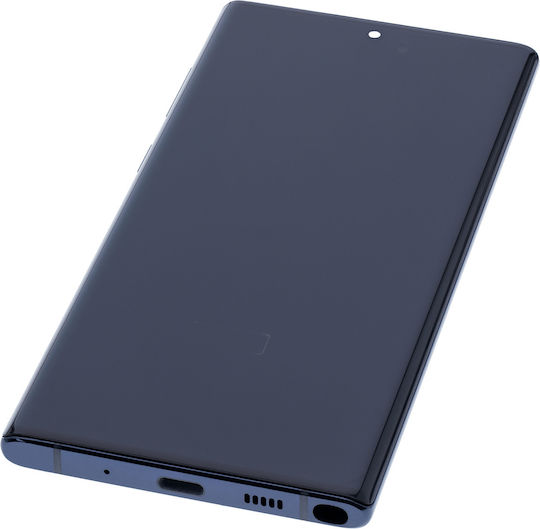Oled Assembly Frame Samsung Galaxy Note 10 Aftermarket Plus Aura Glow Silver
