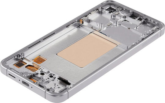 OLED комплект с рамка Samsung Galaxy S24 Fe 5g US и международна версия 6.62" aftermarket plus сив