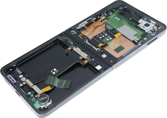 Innen-OLED-Baugruppe mit Rahmen für Samsung Galaxy Z Flip 7 5G US & International Service Pack Schwarz