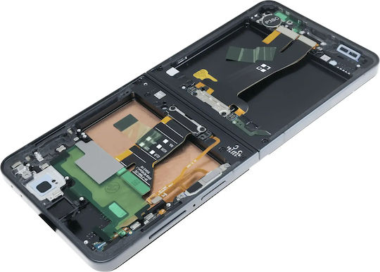 Innen-OLED-Baugruppe mit Rahmen für Samsung Galaxy Z Flip 7 5G US & International Service Pack Schwarz