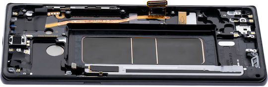 Oled Assembly cu ramă Samsung Galaxy Note 8 Service Pack Negru Midnight