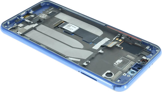 OLED Ersatzbildschirm mit Rahmen Xiaomi Mi 9 Se Service Pack Blau