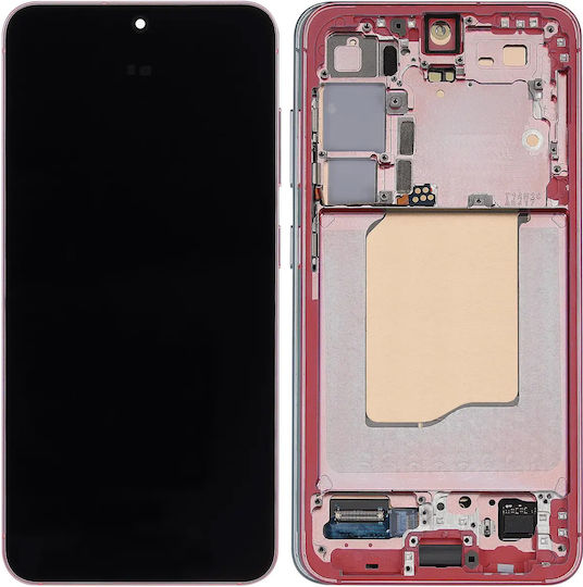 Oled Assembly Rahmen Samsung Galaxy S25 5G Us & International Aftermarket Plus Korallenrot