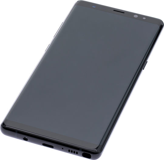 Oled Assembly cu ramă Samsung Galaxy Note 8 Service Pack Negru Midnight